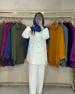 ست مانتو شلوار ابروبادی کد 0163