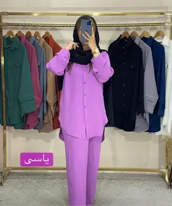 ست مانتو شلوار ابروبادی کد 0163