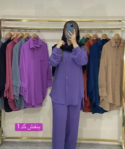 ست مانتو شلوار ابروبادی کد 0163