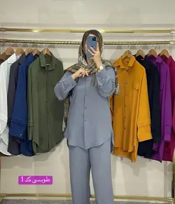 ست مانتو شلوار ابروبادی کد 0163