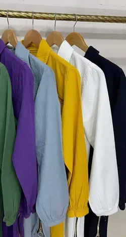 مانتو شومیزی بغل زیپ کد 0170