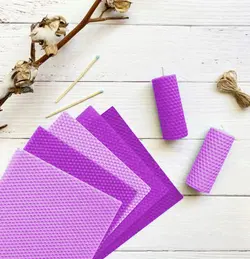 موم ورقه ای رنگی طیف بنفش بسته ۵ عددی ۲۸ × ۱۸