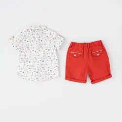 پیراهن و شلوارک پسرانه طرح نارنج 132391