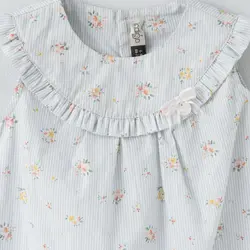 پیراهن دخترانه با شورت و تل طرح دایانا 13140