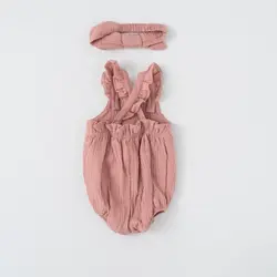 رامپر دخترانه با تل طرح نیلوفر 13159