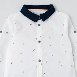 پیراهن و شلوارک پسرانه طرح قایق 196000A