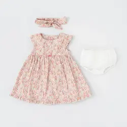 پیراهن دخترانه با شورت و تل طرح مانیا 13154