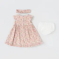 پیراهن دخترانه با شورت و تل طرح مانیا 13154