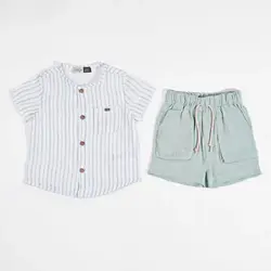 پیراهن و شلوارک پسرانه طرح گریک 132451