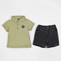 تیشرت و شلوارک پسرانه طرح دینو 13219