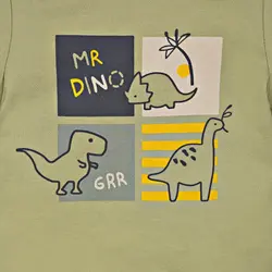 تیشرت و شلوارک پسرانه طرح دینو 13219