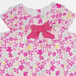 پیراهن و شلوارک دخترانه با تل طرح مهگل 13150