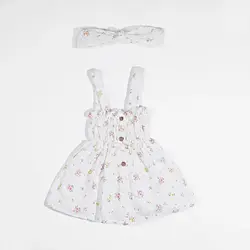 پیراهن و شلوارک دخترونه با تل طرح مانیسا 13123