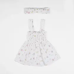 پیراهن و شلوارک دخترونه با تل طرح مانیسا 13123