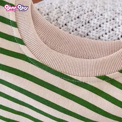 ست بلوز و سرهمی دورس راسته طرح چشم کد 2879