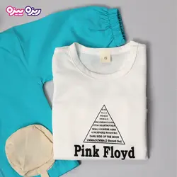 ست بلوز، شلوار و سوئیشرت کتان بند‌دار طرح Pink Floyd کد 2862