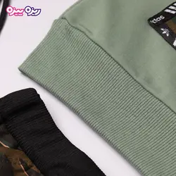 ست بلوز و شلوار دورس اسلش بند‌دار کلاه‌دار طرح adidas کد 2816