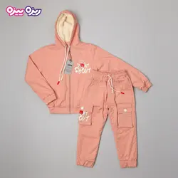 ست سوئیشرت و شلوار کتان بند‌دار طرح DONT SHOUT کد 2791