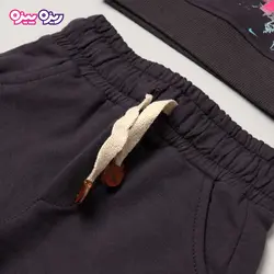 ست بلوز و شلوار سوپر پنبه لاکرا دار اسلش طرح JUST DO IT کد 2725