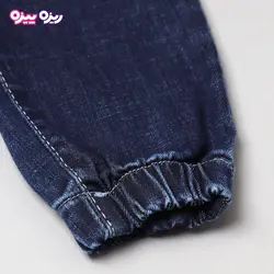 شلوار جین اسلش طرح کلاه و عینک وسیبیل کد 2733