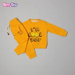 ست بلوز و شلوار سوپر پنبه لاکرا دار اسلش طرح IM COOL BOY کد 2724
