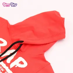 ست هودی و شلوار دورس اسلش بند‌دار طرح RAP کد 2714