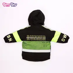 کاپشن برزنت گیپوردار هولوگرام‌دار طرح F18 OPENING کد 2683