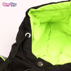 کاپشن برزنت گیپوردار هولوگرام‌دار طرح F18 OPENING کد 2683