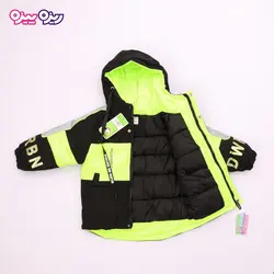 کاپشن برزنت گیپوردار هولوگرام‌دار طرح F18 OPENING کد 2683