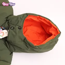 کاپشن برزنت بند‌دار طرح Kiss & Kiss کد 2681