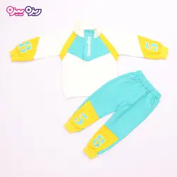 ست هودی و شلوار سوپر پنبه لاکرا دار اسلش طرح Suprcmc کد 2670