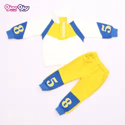 ست هودی و شلوار سوپر پنبه لاکرا دار اسلش طرح Suprcmc کد 2670