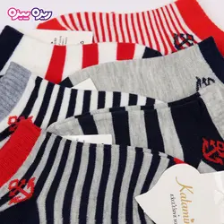 جوراب سوپر پنبه لاکرا دار طرح لنگر کد 2641