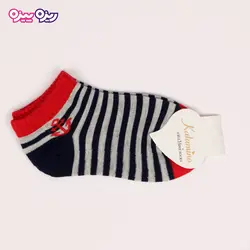 جوراب سوپر پنبه لاکرا دار طرح لنگر کد 2641