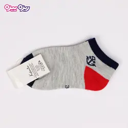 جوراب سوپر پنبه لاکرا دار طرح لنگر کد 2641