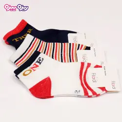 جوراب سوپر پنبه لاکرا دار طرح ONE THER کد 2637