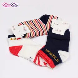 جوراب سوپر پنبه لاکرا دار طرح ONE THER کد 2637