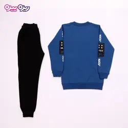 ست بلوز و شلوار سوپر پنبه لاکرا دار اسلش طرح NSV SPORT WEAR کد 2712