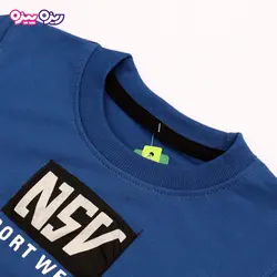 ست بلوز و شلوار سوپر پنبه لاکرا دار اسلش طرح NSV SPORT WEAR کد 2712