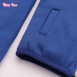 ست بلوز، شلوار و پافر پنبه دو رو لاکرادار اسلش طرح AHA کد 2703