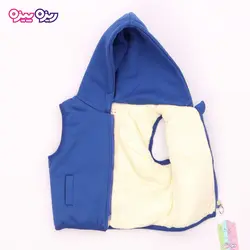 ست بلوز، شلوار و پافر پنبه دو رو لاکرادار اسلش طرح AHA کد 2703