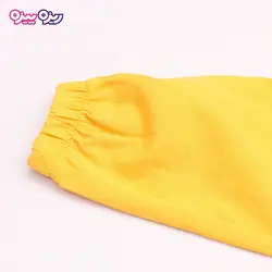 ست بلوز، شلوار و سوئیشرت پنبه دو رو لاکرادار طرح پاندا کد 2698