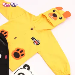 ست بلوز، شلوار و سوئیشرت پنبه دو رو لاکرادار طرح پاندا کد 2698