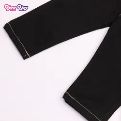 ست بلوز، شلوار و سوئیشرت پنبه دو رو لاکرادار طرح پاندا کد 2698