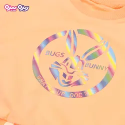 بلوز پنبه دو رو لاکرادار طرح BUNNY کد 2693