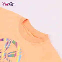 بلوز پنبه دو رو لاکرادار طرح BUNNY کد 2693