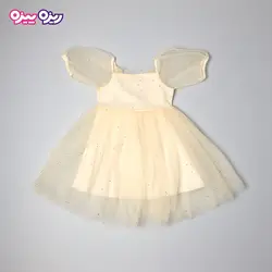 پیراهن تور ستاره‌دار بند‌دار طرح ستاره کد 2856