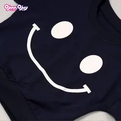 ست بلوز و شلوار دورس راسته طرح لبخند کد 2849