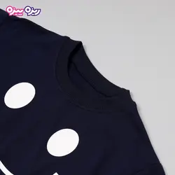 ست بلوز و شلوار دورس راسته طرح لبخند کد 2849