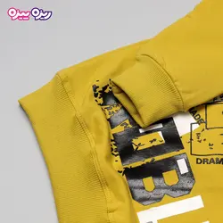 ست بلوز و شلوار پنبه دو رو لاکرادار اسلش طرح ROBUSTS کد 2844